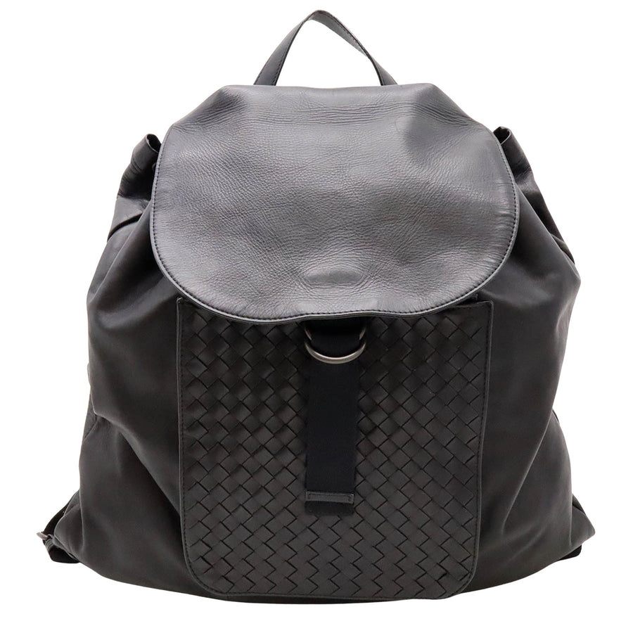 Bottega Veneta Black Pony-style Calfskin Intrecciato