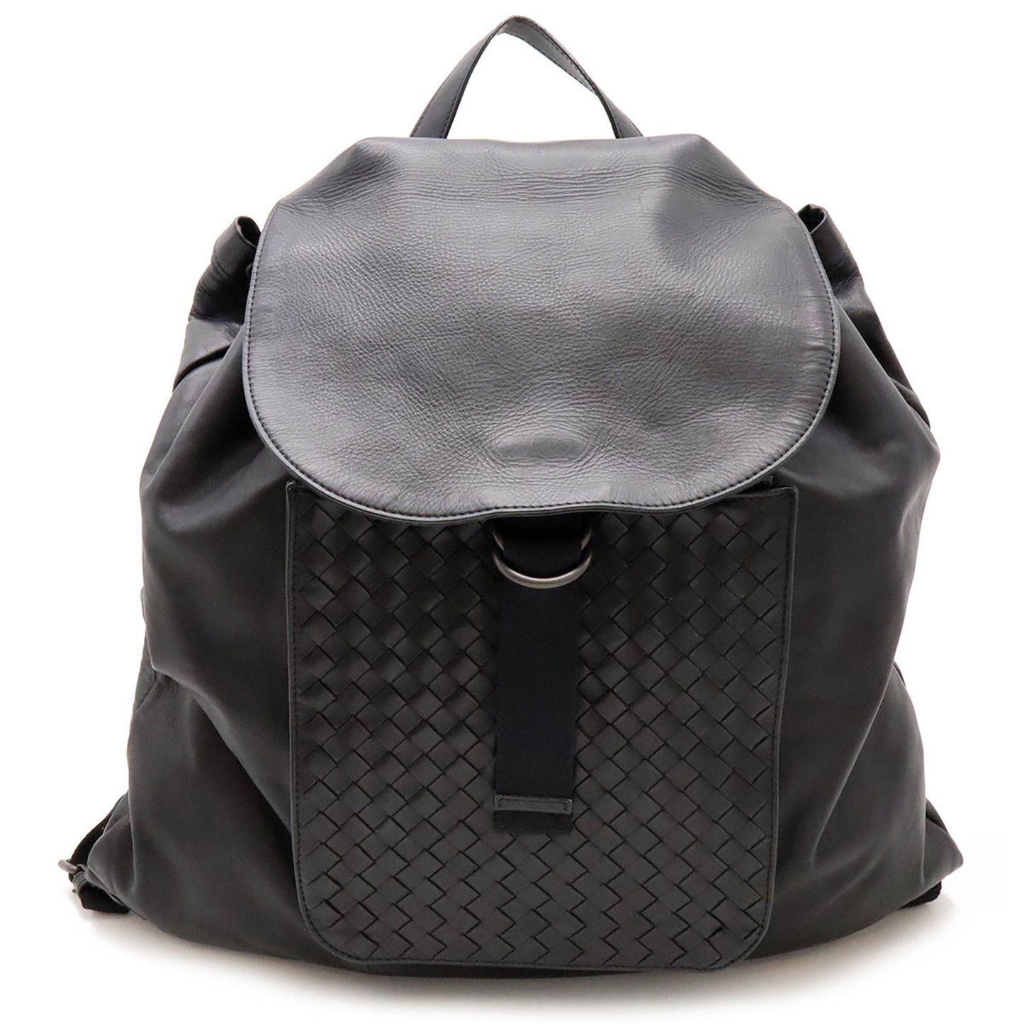 Bottega Veneta Black Pony-style Calfskin Intrecciato
