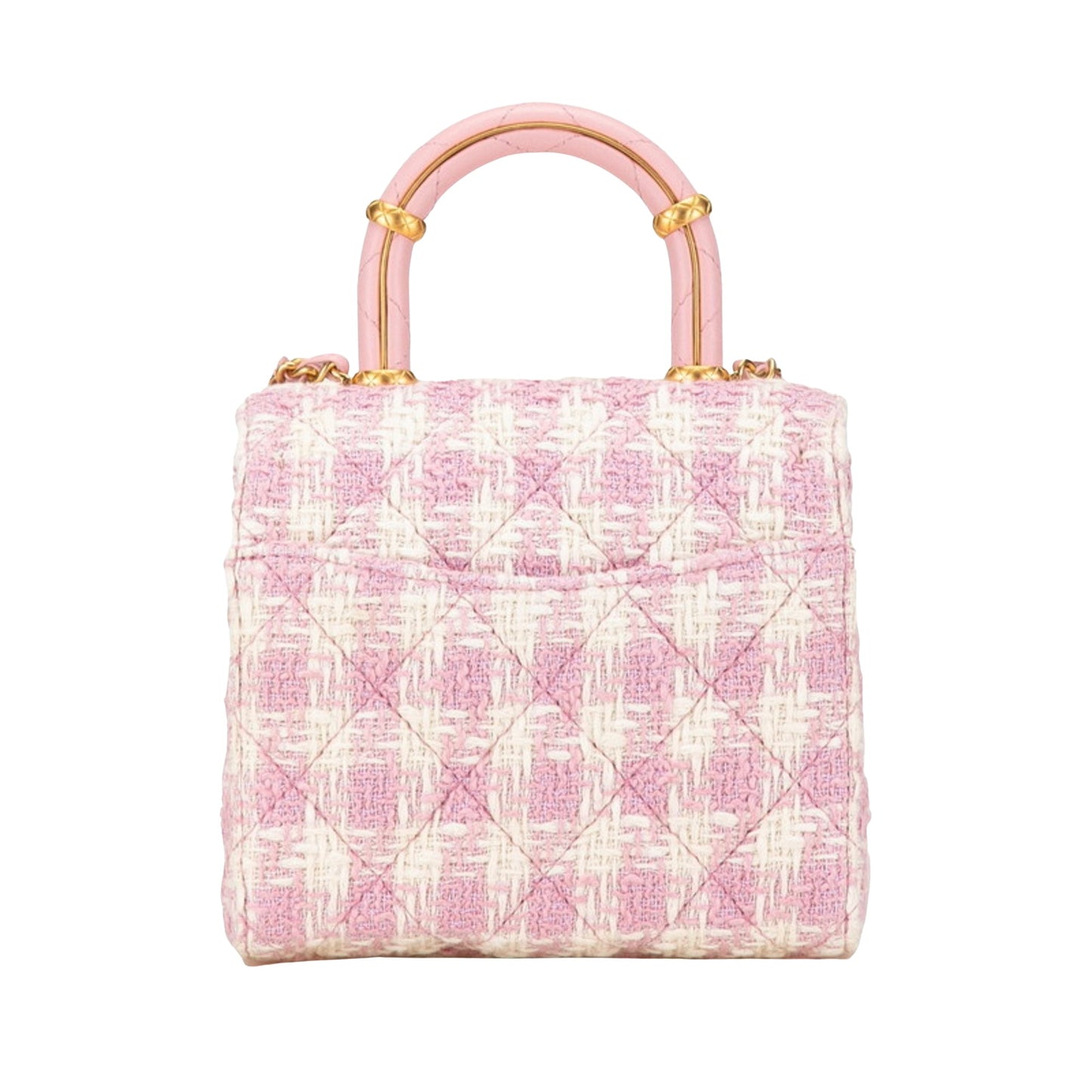 Chanel Pink Tweed Flap Bag