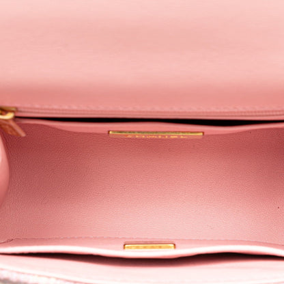 Chanel Pink Tweed Flap Bag