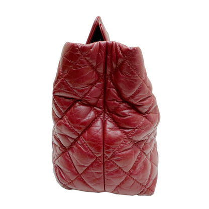 Chanel Red Leather Matelassé