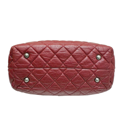 Chanel Red Leather Matelassé
