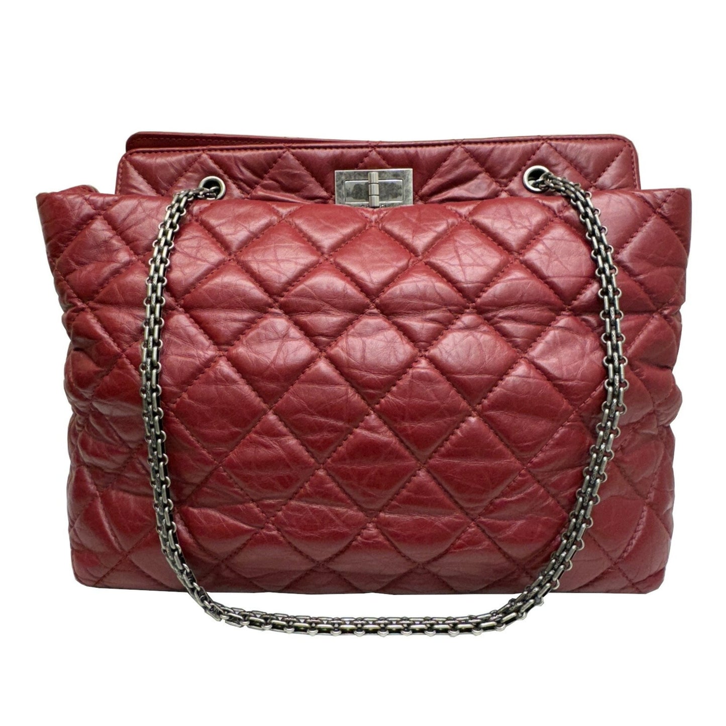 Chanel Red Leather Matelassé