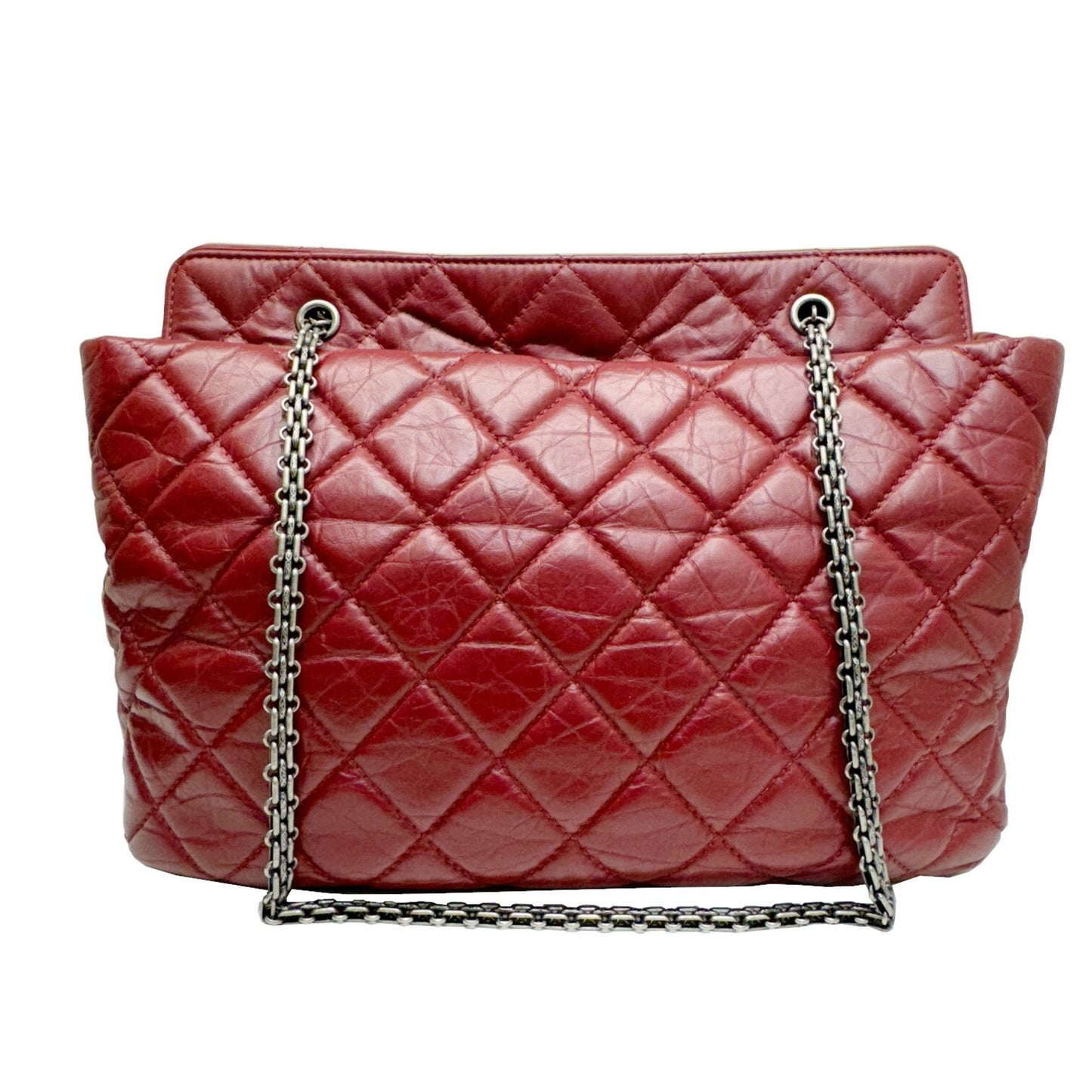 Chanel Red Leather Matelassé