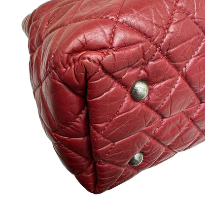 Chanel Red Leather Matelassé