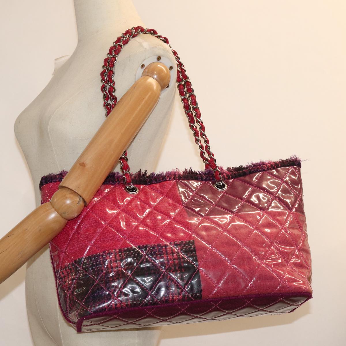 Chanel Pink Vinyl Matelassé