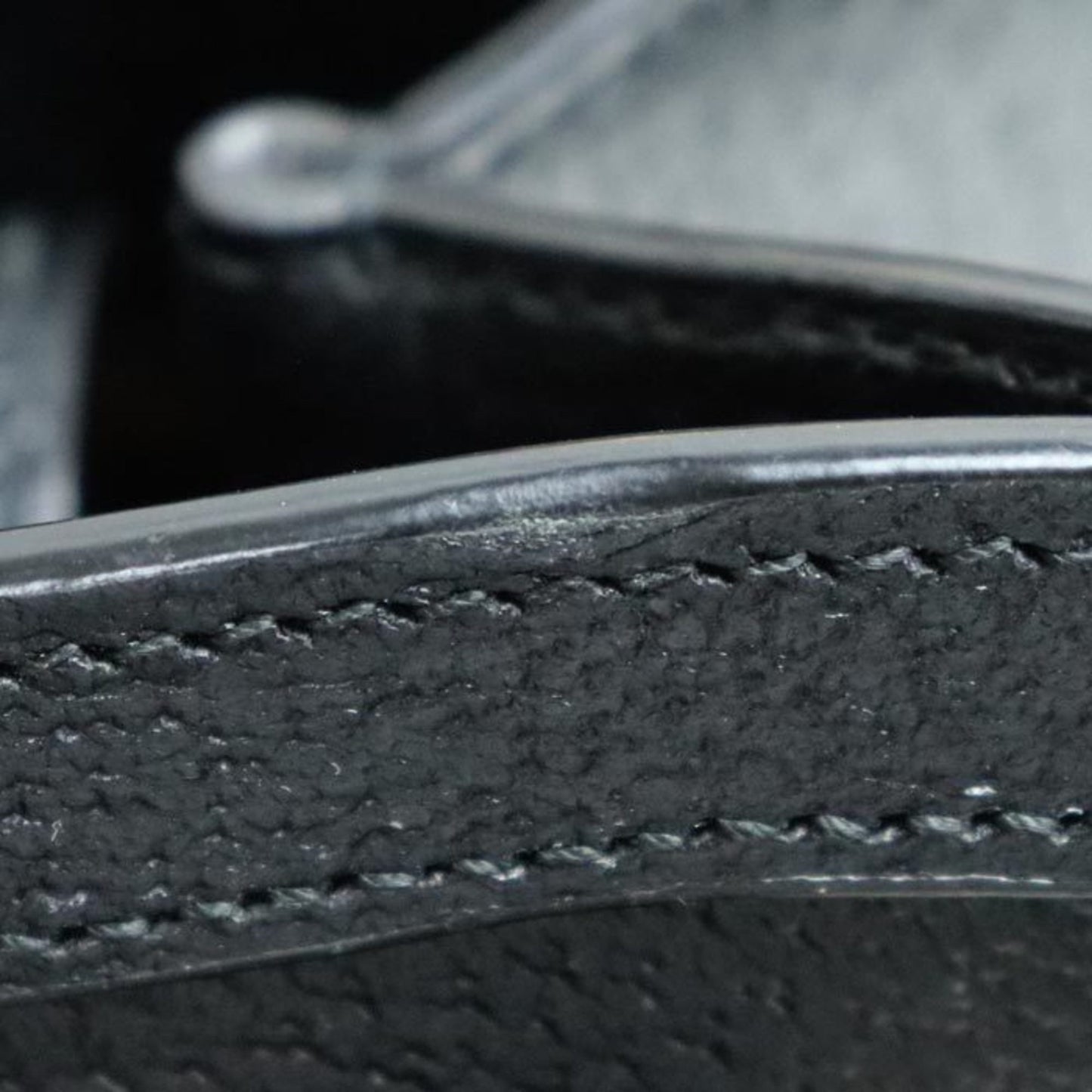 Gucci Black Leather Bamboo