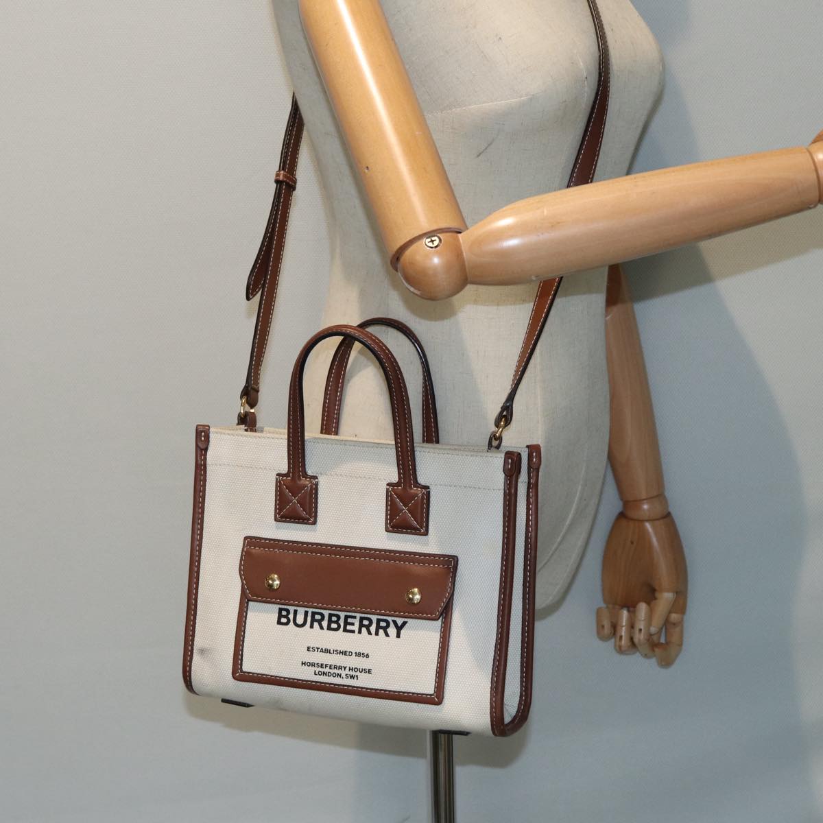 Burberry Brown Canvas Horseferry
