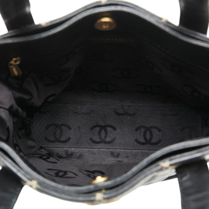 Chanel Black Leather Wild Stitch