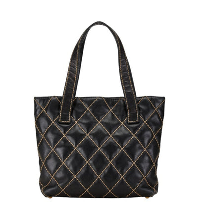 Chanel Black Leather Wild Stitch