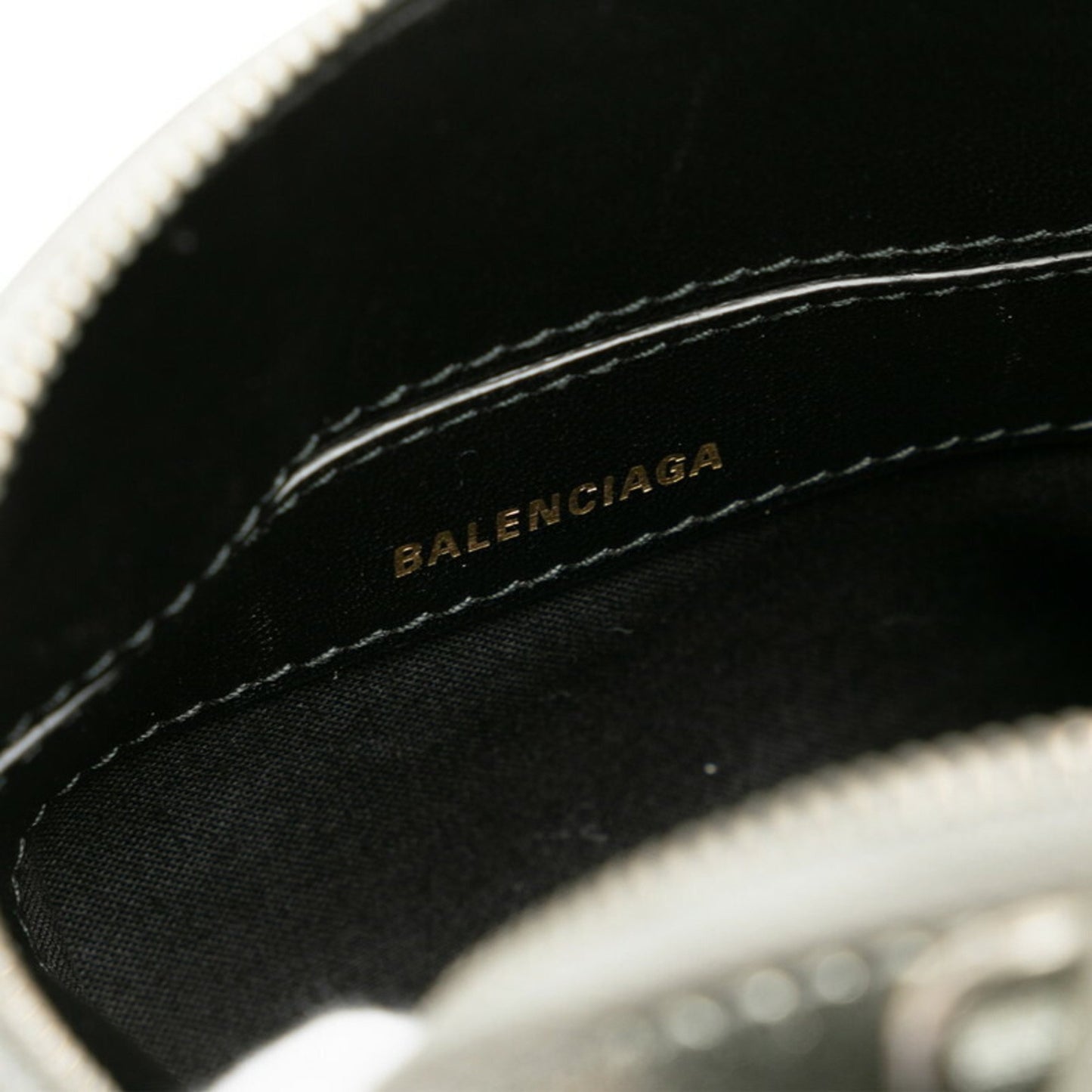 Balenciaga Silver Leather Ville