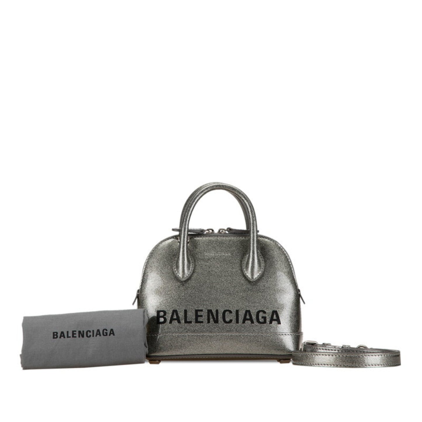 Balenciaga Silver Leather Ville