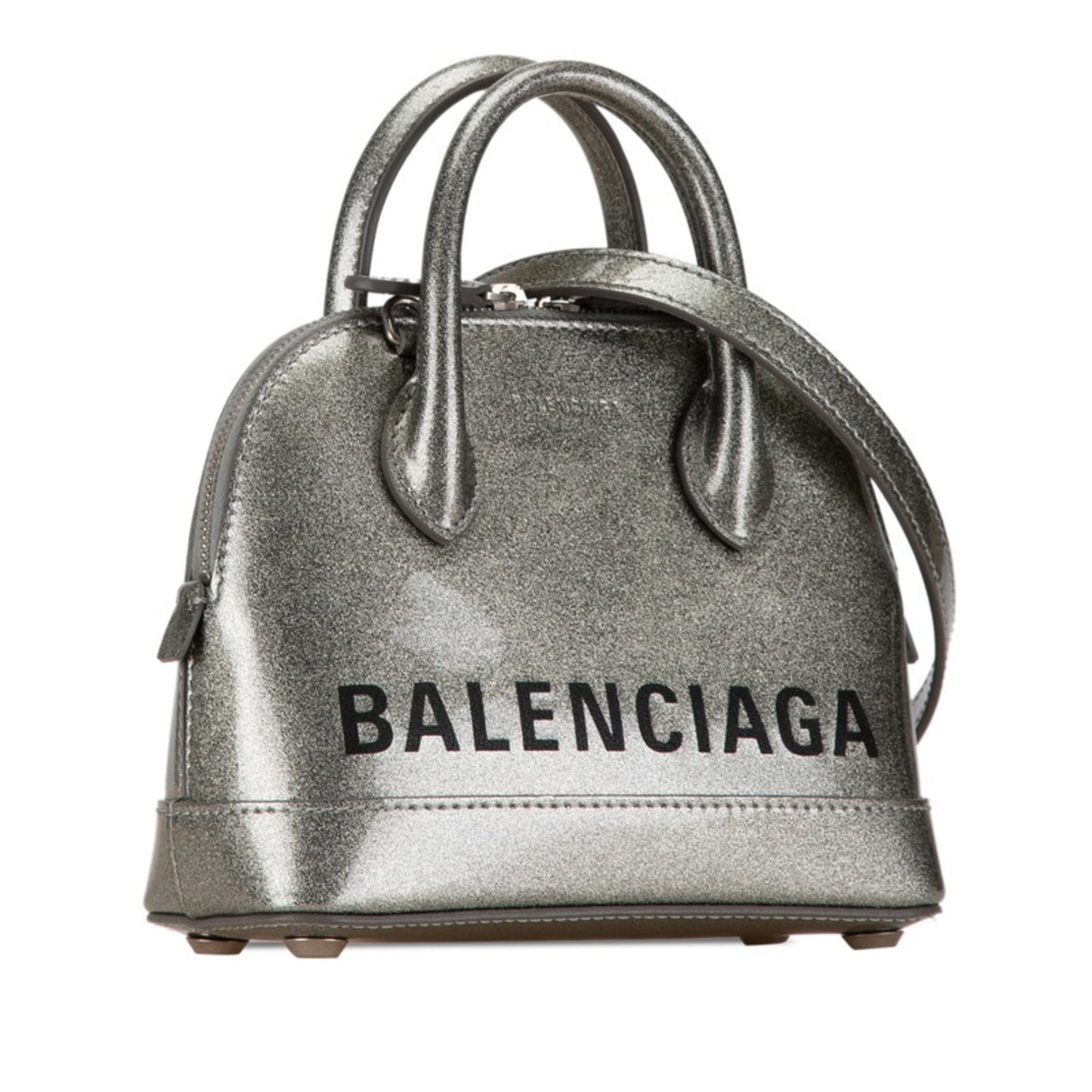 Balenciaga Silver Leather Ville