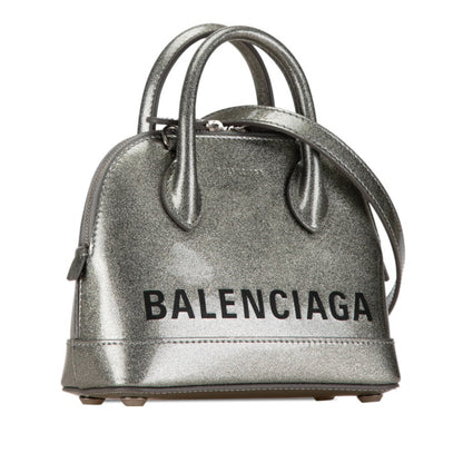 Balenciaga Silver Leather Ville