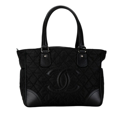 Chanel Black Synthetic Logo Cc