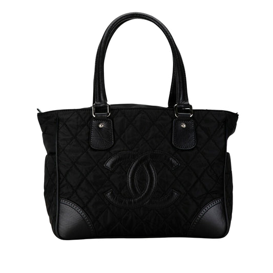 Chanel Black Synthetic Logo Cc