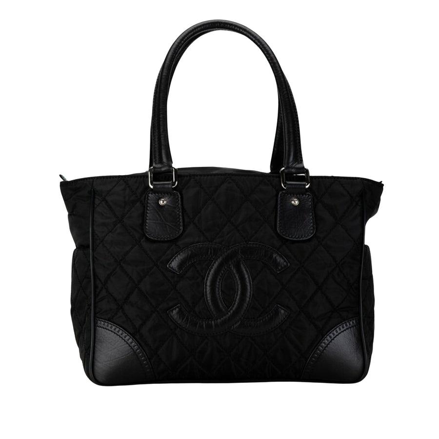 Chanel Black Synthetic Logo Cc