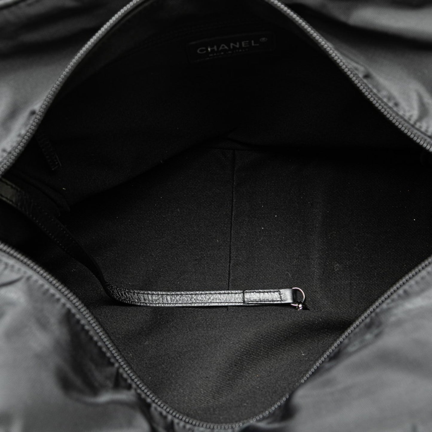 Chanel Black Synthetic Logo Cc
