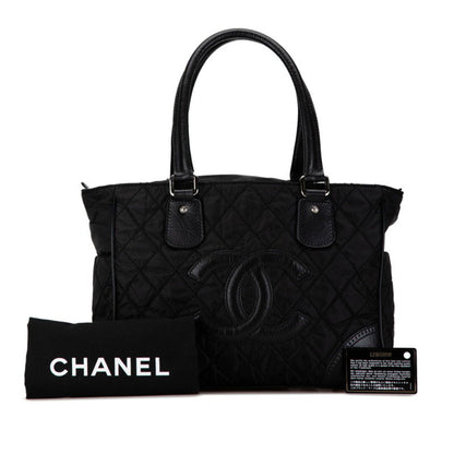 Chanel Black Synthetic Logo Cc