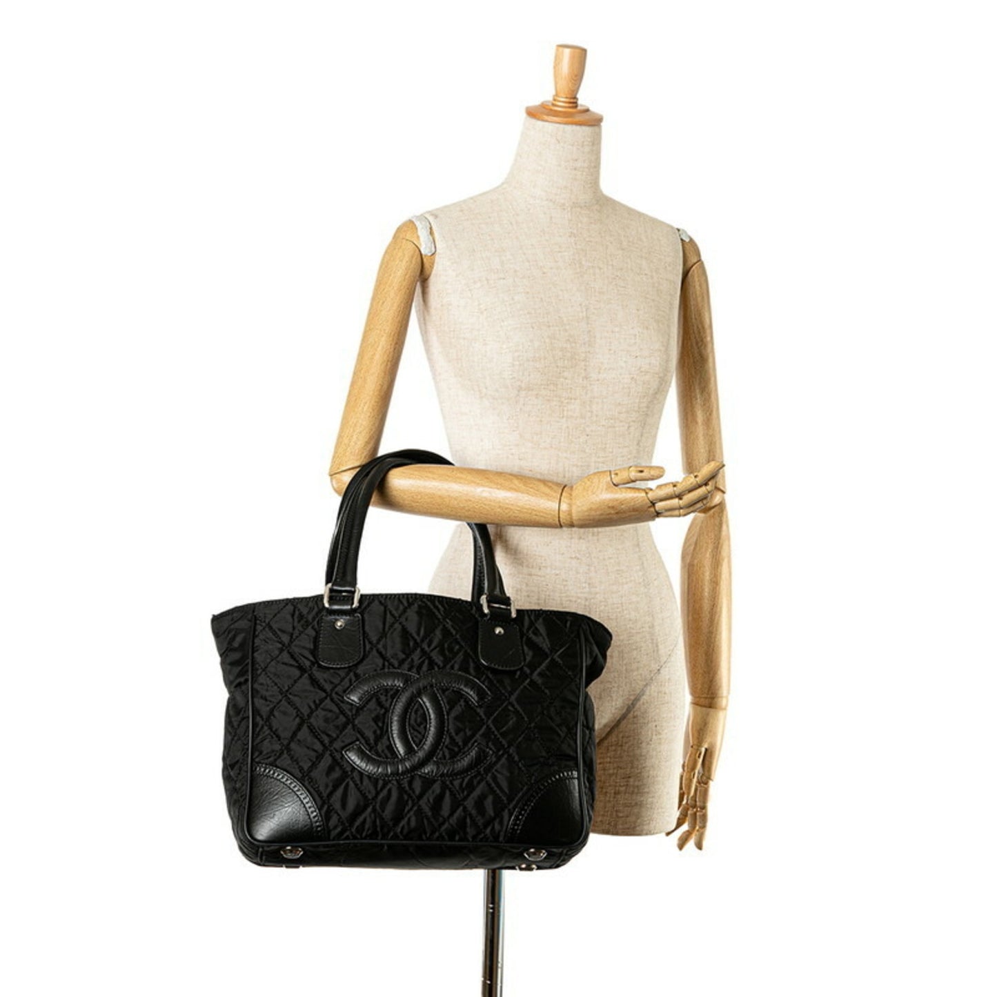 Chanel Black Synthetic Logo Cc