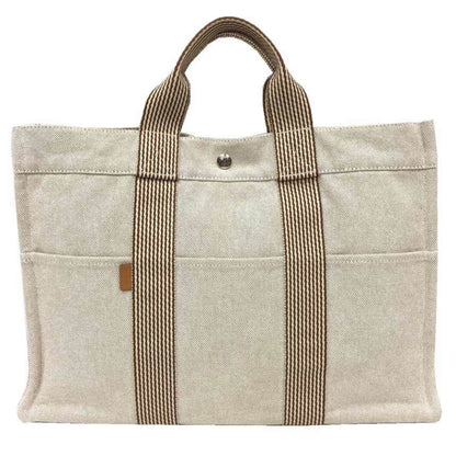 Hermès Brown Canvas Fool Toe