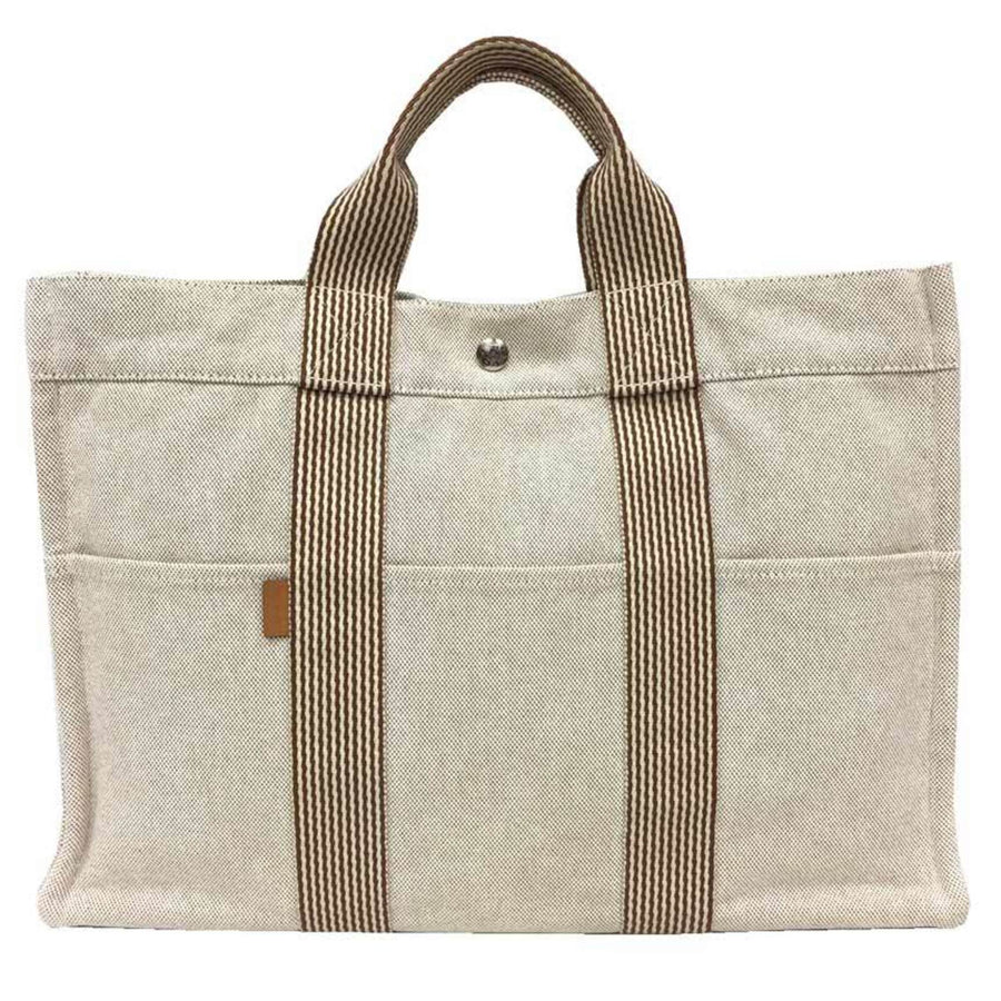 Hermès Brown Canvas Fool Toe