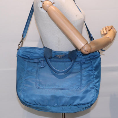 Prada Blue Synthetic Tessuto