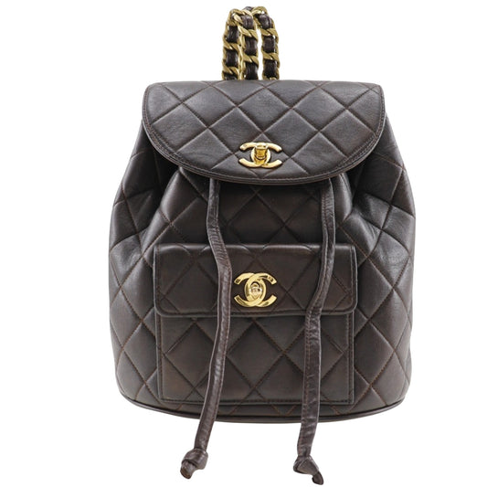 Chanel Brown Leather Matelassé