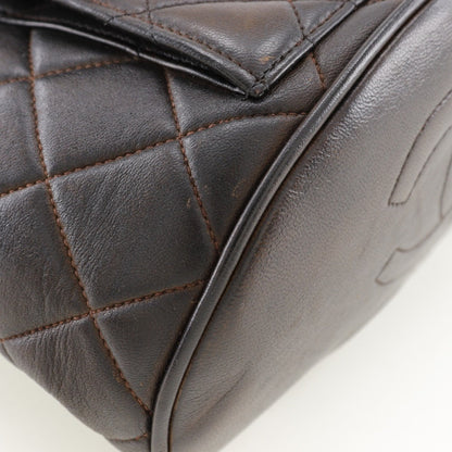 Chanel Brown Leather Matelassé