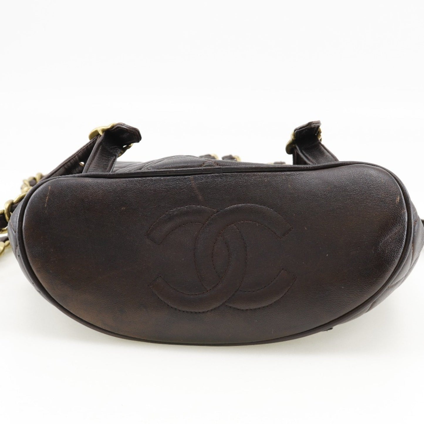 Chanel Brown Leather Matelassé