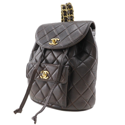 Chanel Brown Leather Matelassé