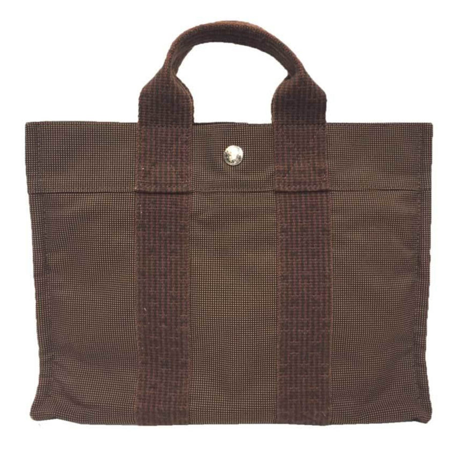 Hermès Brown Canvas Herline