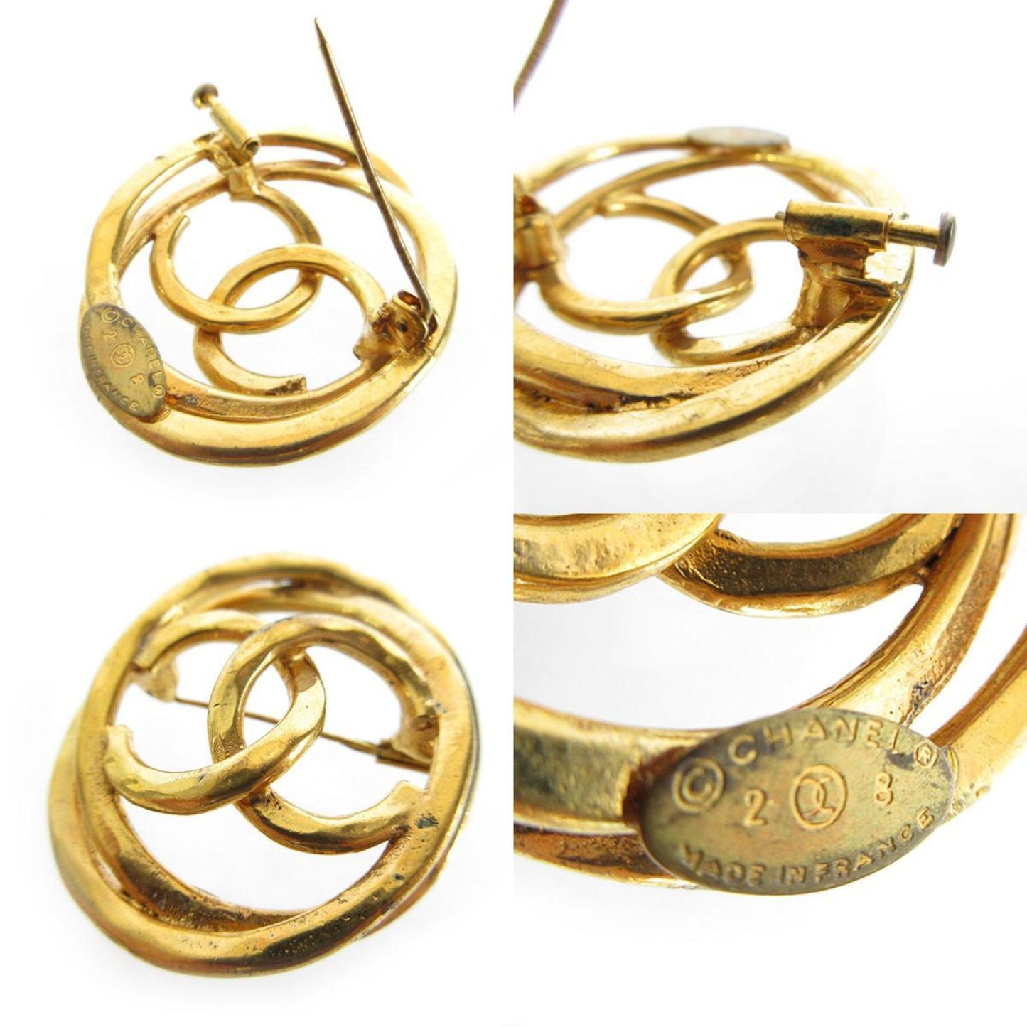 Chanel Gold Metal Coco Mark