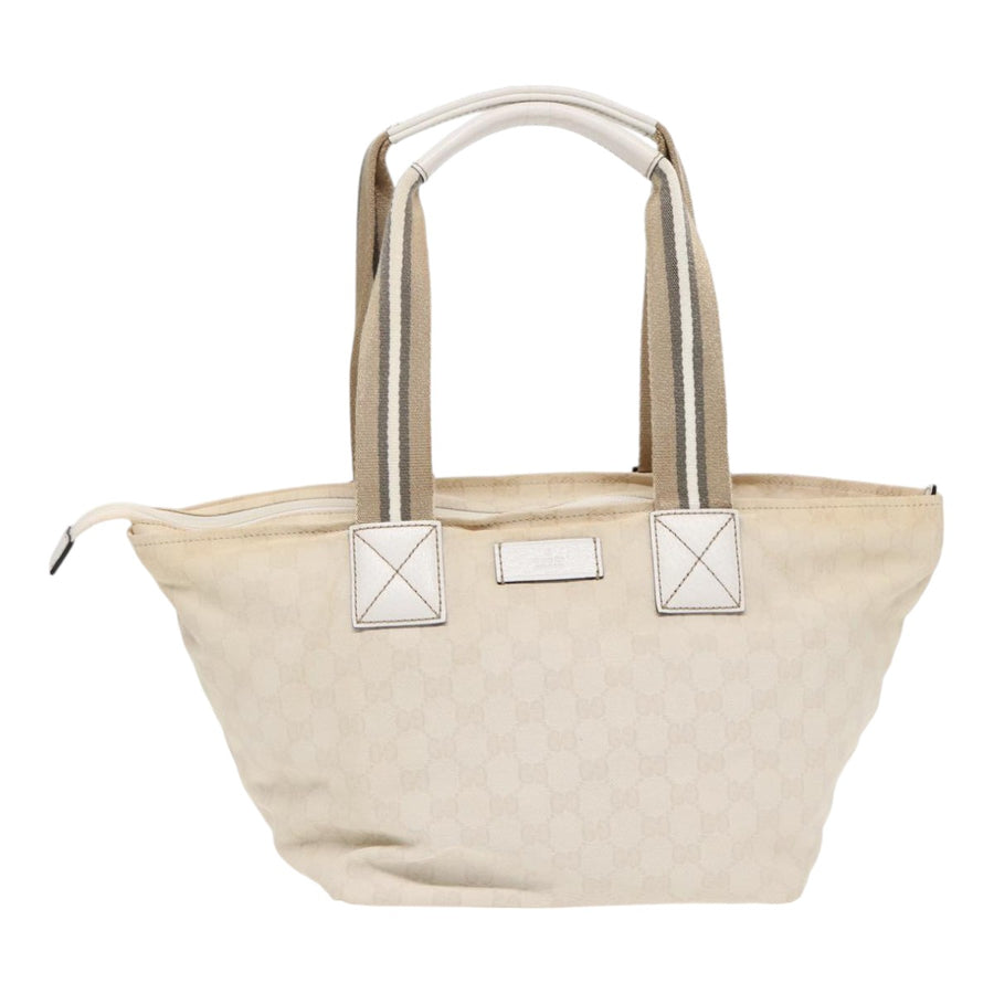 Gucci White Canvas Gg Canvas