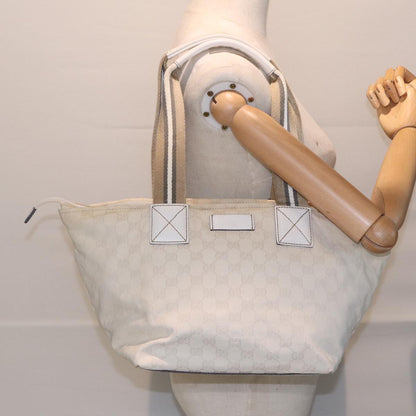 Gucci White Canvas Gg Canvas
