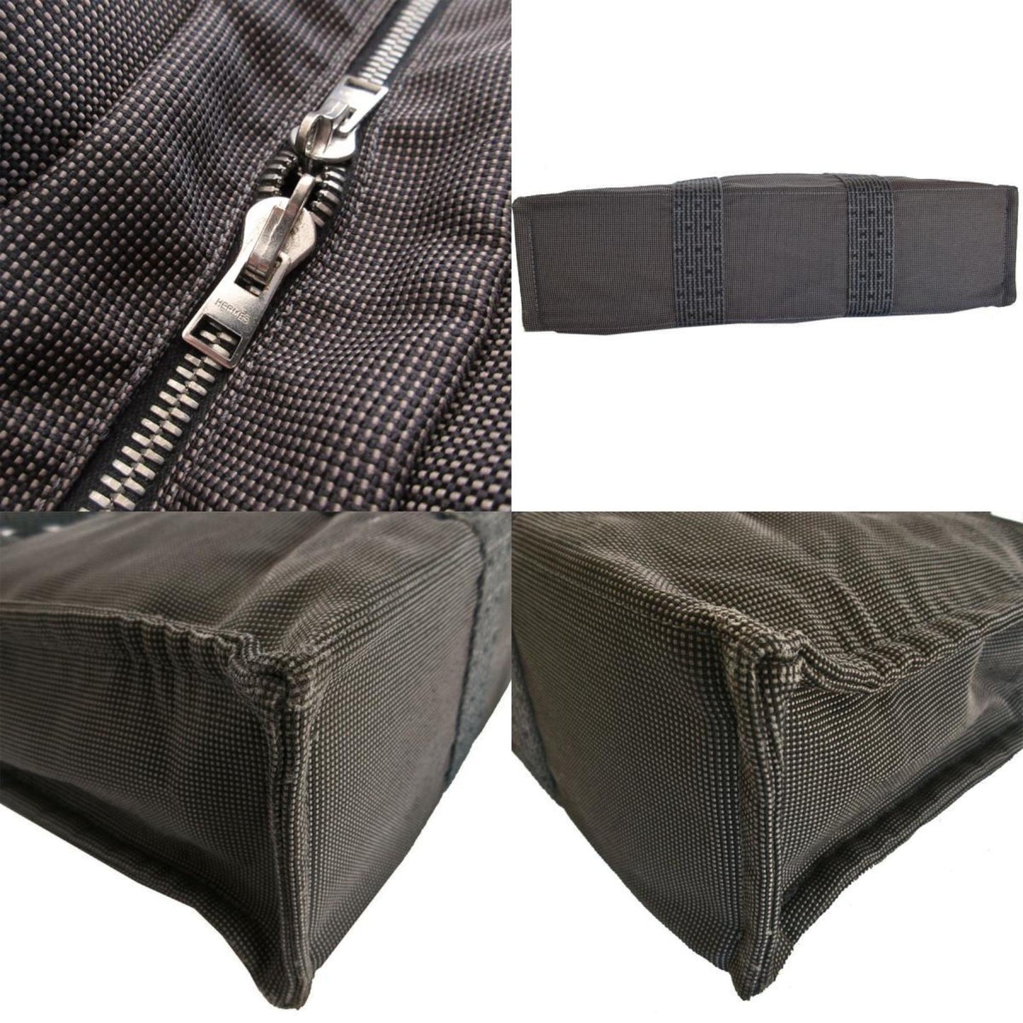 Hermès Gray Canvas Herline