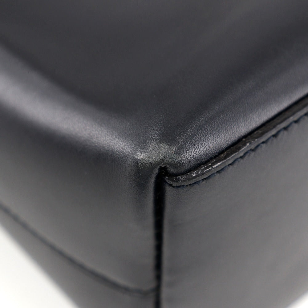 Gucci Black Leather Bamboo