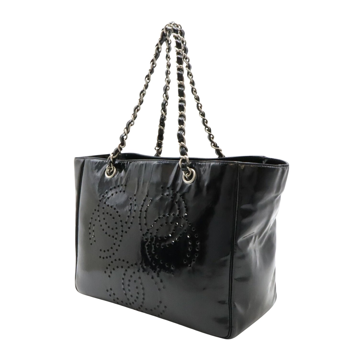 Chanel Black Leather Vintage Tote Bag