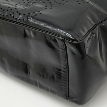 Chanel Black Leather Vintage Tote Bag