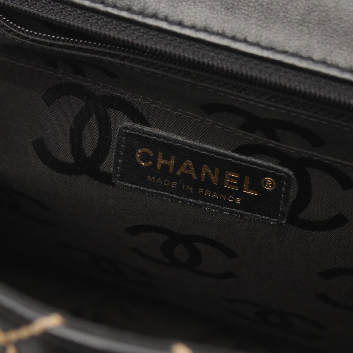 Chanel Black Leather Coco Handle
