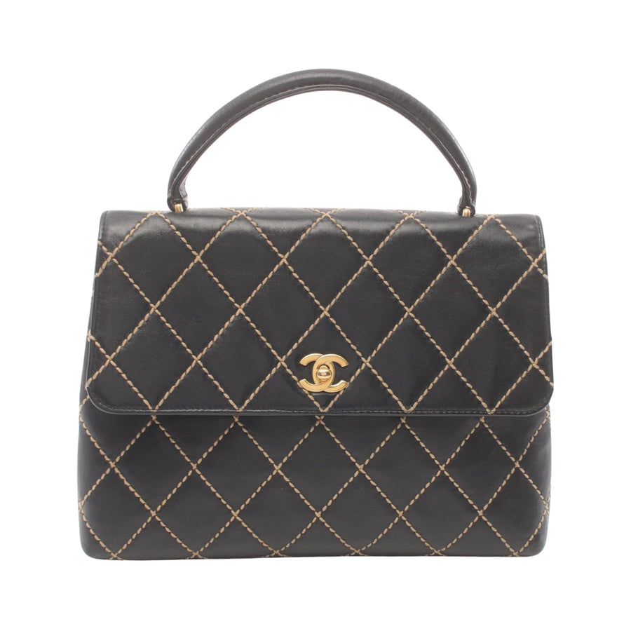 Chanel Black Leather Coco Handle