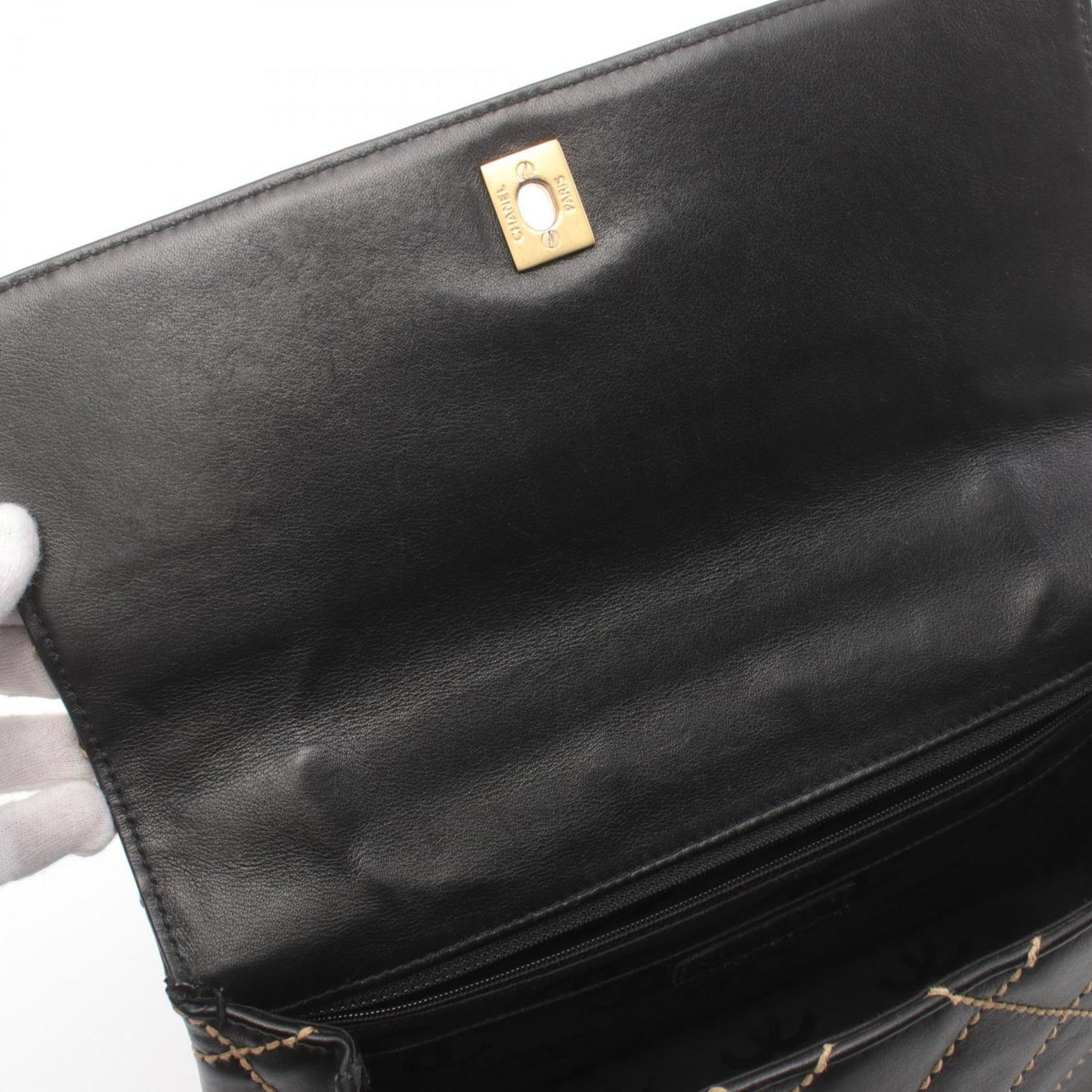 Chanel Black Leather Coco Handle