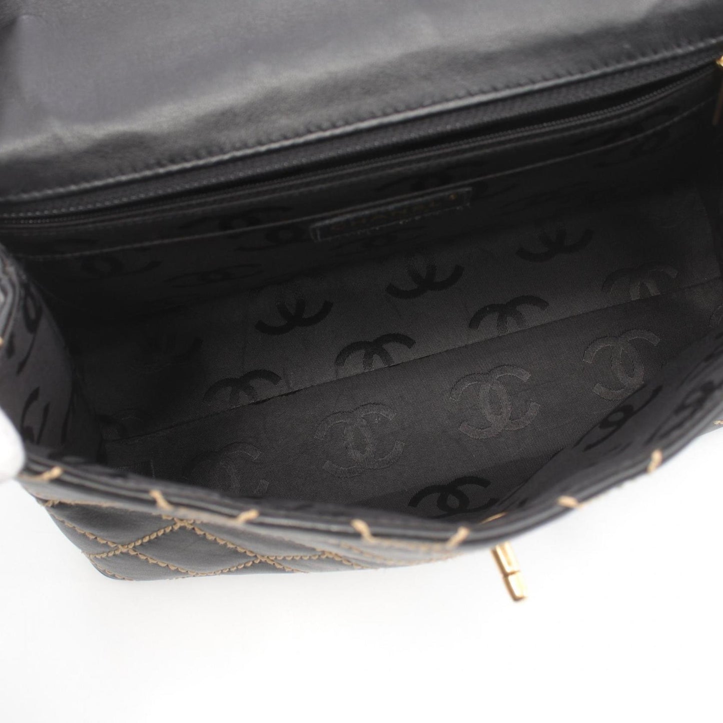 Chanel Black Leather Coco Handle