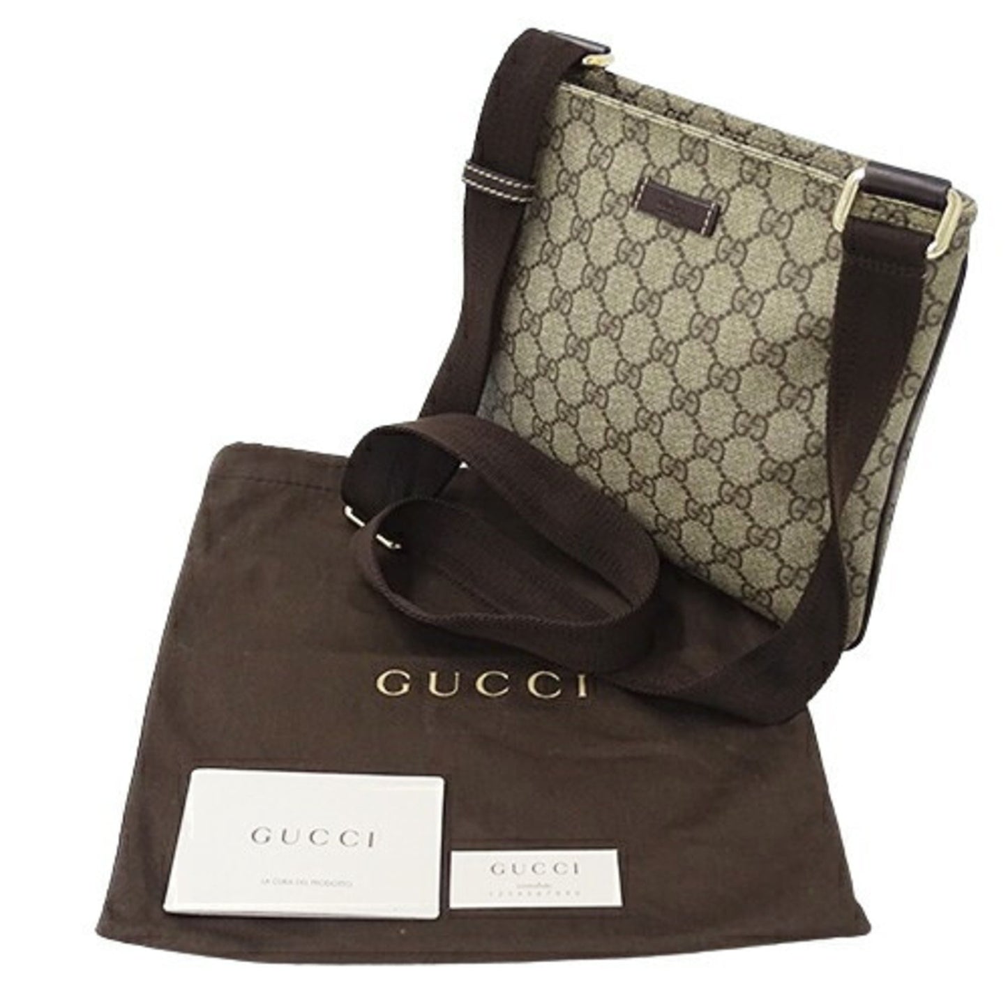 Gucci Brown Canvas Gg Supreme