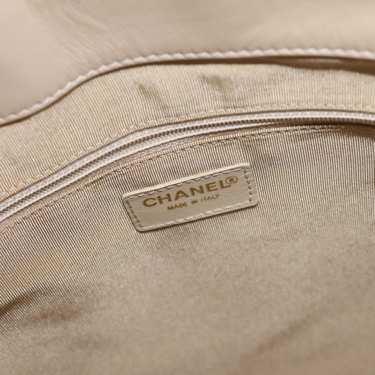Chanel Brown Patent Leather Handbag