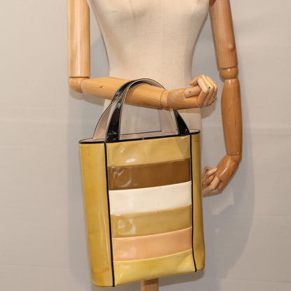 Chanel Brown Patent Leather Handbag