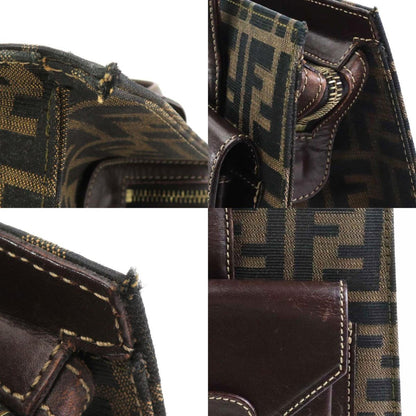 Fendi Brown Canvas Zucca