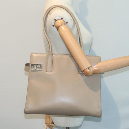 Salvatore Ferragamo Brown Leather Gancini
