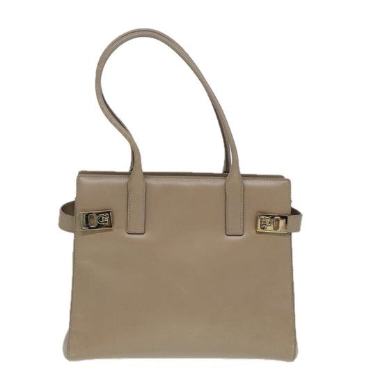 Salvatore Ferragamo Brown Leather Gancini