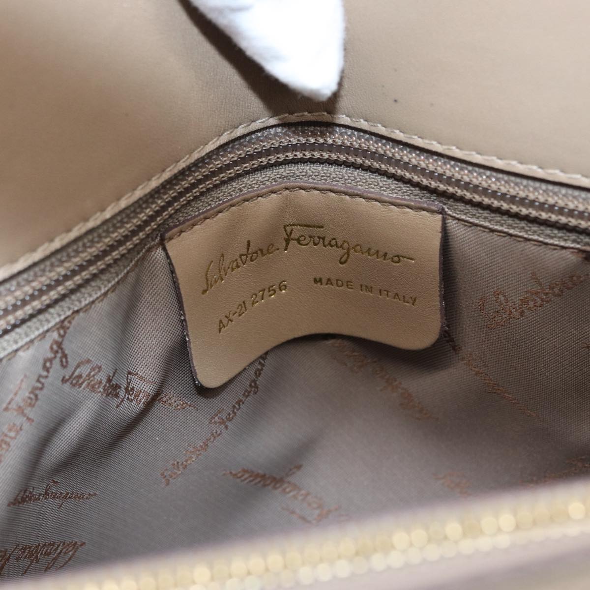 Salvatore Ferragamo Brown Leather Gancini